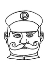 Artigianato maschera da poliziotto 