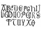 Disegni da colorare alfabeto anglosassone secolo 8 e 9