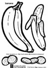 Disegni da colorare banana