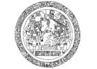 cerchio con immagine Maya 