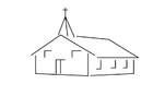 Disegni da colorare chiesa