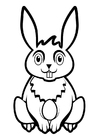 Disegni da colorare coniglietto di pasqua
