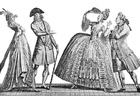 Disegni da colorare costumi alla corte francese 1778