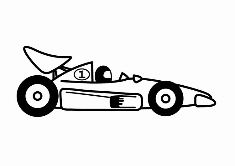 Disegno da colorare macchine F1 da corsa