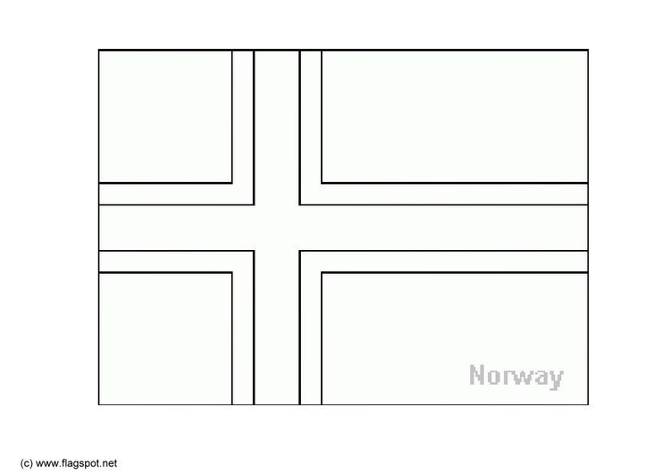 Disegno da colorare Norvegia