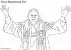 Disegni da colorare Papa Benedetto XVI