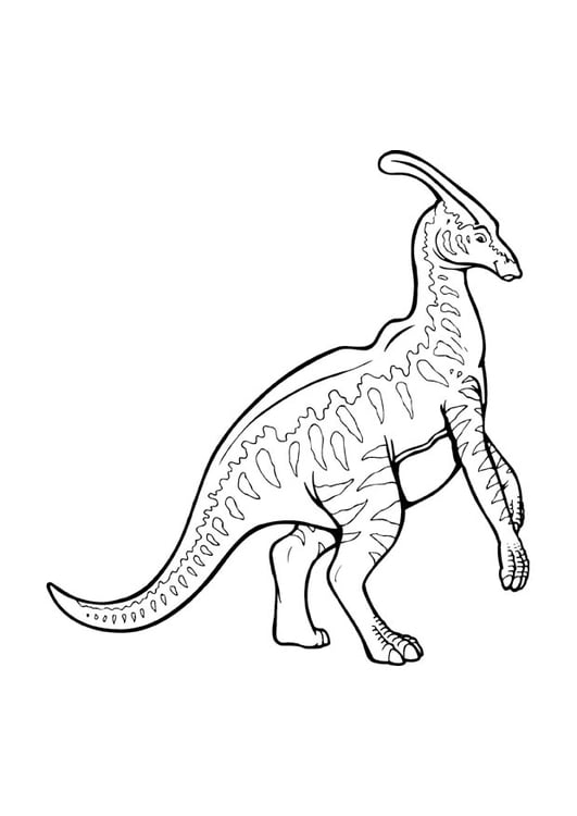 Disegno da colorare parasaurolophus