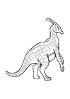 Disegni da colorare parasaurolophus