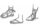 Disegni da colorare sandali