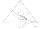 Disegni da colorare sezione della piramide a Gizah