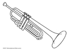 Disegni da colorare trompetta