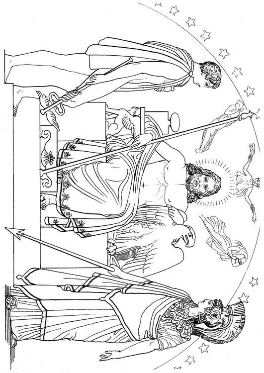 Ulisse - Ermes, Zeus e Athena