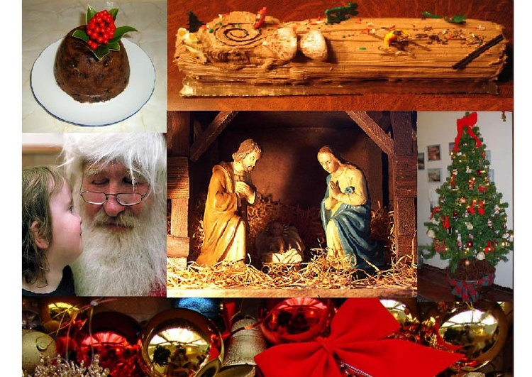 Foto collage natalizio