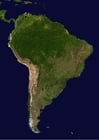 Foto immagine satellite Sud America