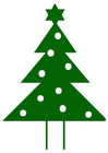 immagini albero di Natale con stella