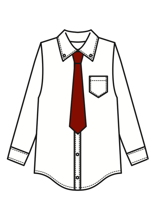 immagine camicia con cravatta