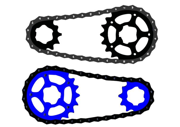 immagine catena di bicicletta