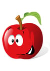 immagini frutta - mela rossa
