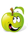 immagini frutta - mela verde