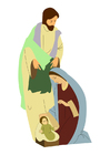 Giuseppe, Maria e Gesù