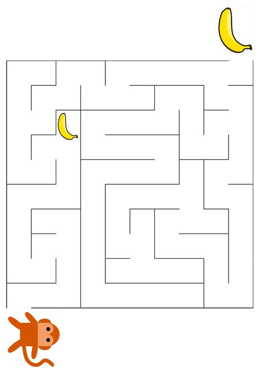 labirinto - scimmia e banana