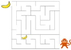 immagini labirinto - scimmia e banana