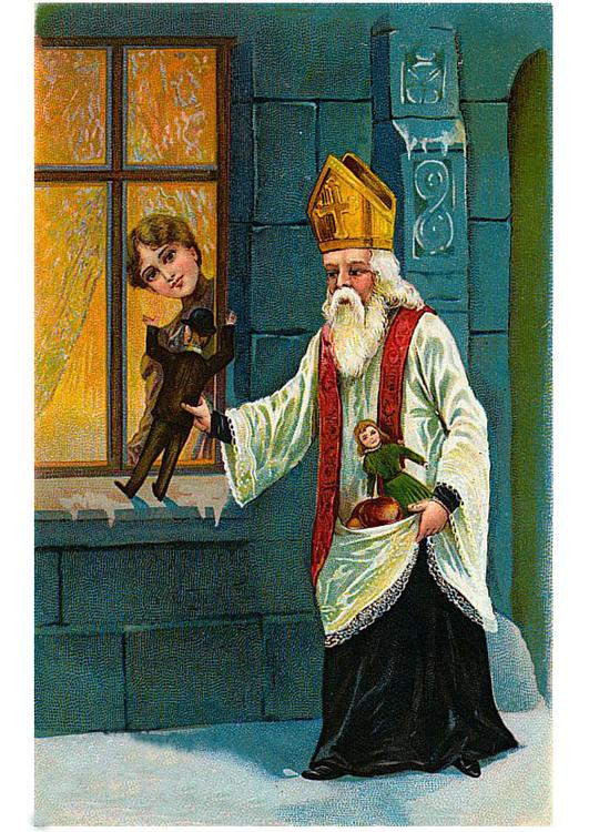 San Nicola con gioccattoli