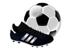 immagini scarpa e pallone da calcio
