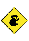 immagini segnale stradale - koala