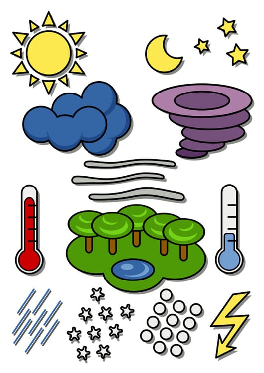 immagine simboli meteorologici