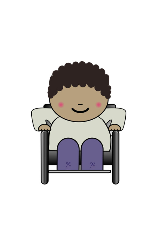 immagine utente su sedia a rotelle