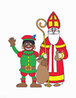 immagini Zwarte Piet e San Nicola 