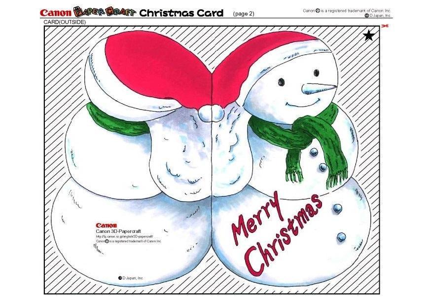 Artigianato biglietto d'auguri di Natale 2 - artigianato per bambini