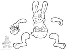 Artigianato coniglietto pasquale - marionetta