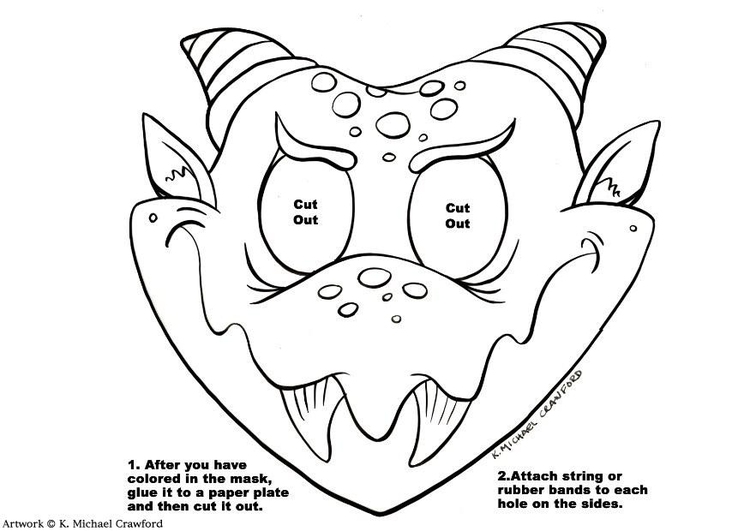 Laboratorio creativo maschera da drago