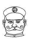 maschera da poliziotto 