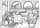 Disegno da colorare mucca 4