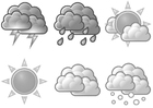 Disegni da colorare 02 - simboli meteo