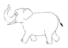 Disegni da colorare 07b. elefante