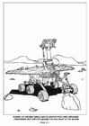 Disegni da colorare 11 - spedizione Marte con i robot