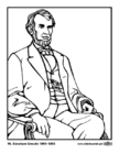 disegno-da-colorare 16 Abraham Lincoln