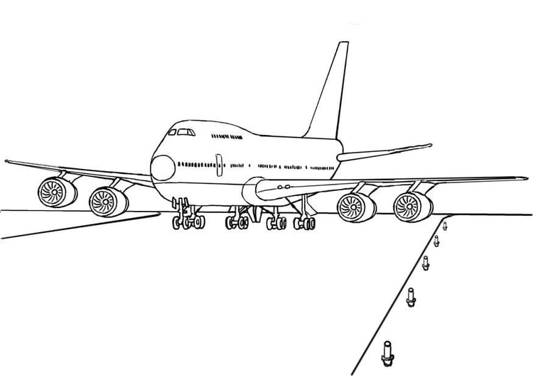 Disegno da colorare 474 aereoplano