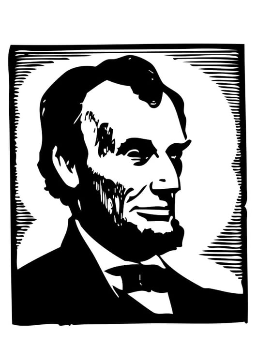 Disegno da colorare Abramo Lincoln