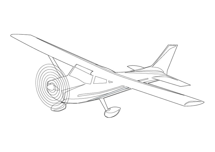 Disegno da colorare aeroplano
