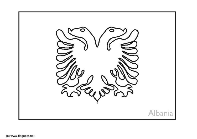 Disegno da colorare Albania