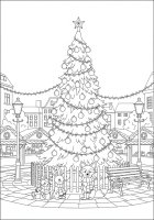 Albero di Natale al mercatino di Natale