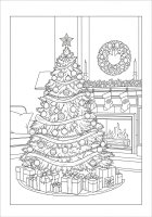 Albero di Natale con calzini di Natale