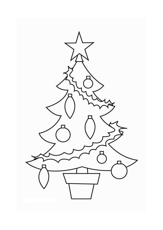 Disegno da colorare albero di Natale