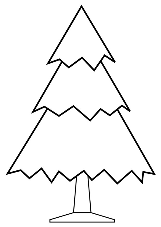 Disegno da colorare albero di Natale