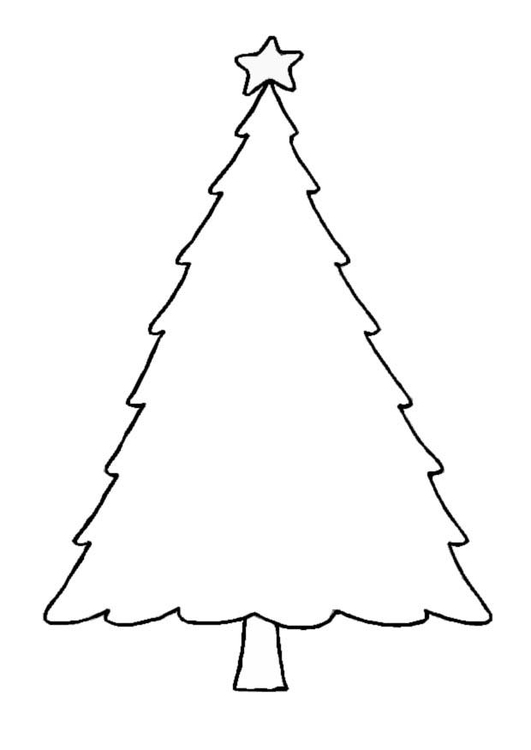 Disegno da colorare albero di Natale